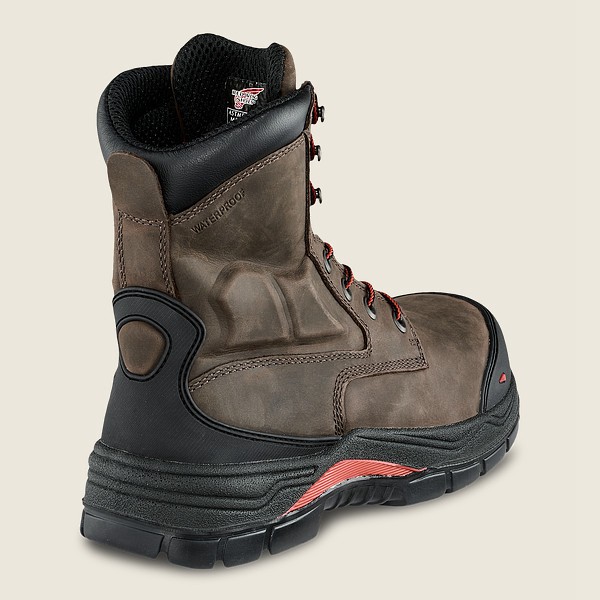 Red Wing Safety Boots King Toe® Adc - 8-Inch Waterproof Csa Metguard Toe - Mørke Grå - Herre 7592-RE